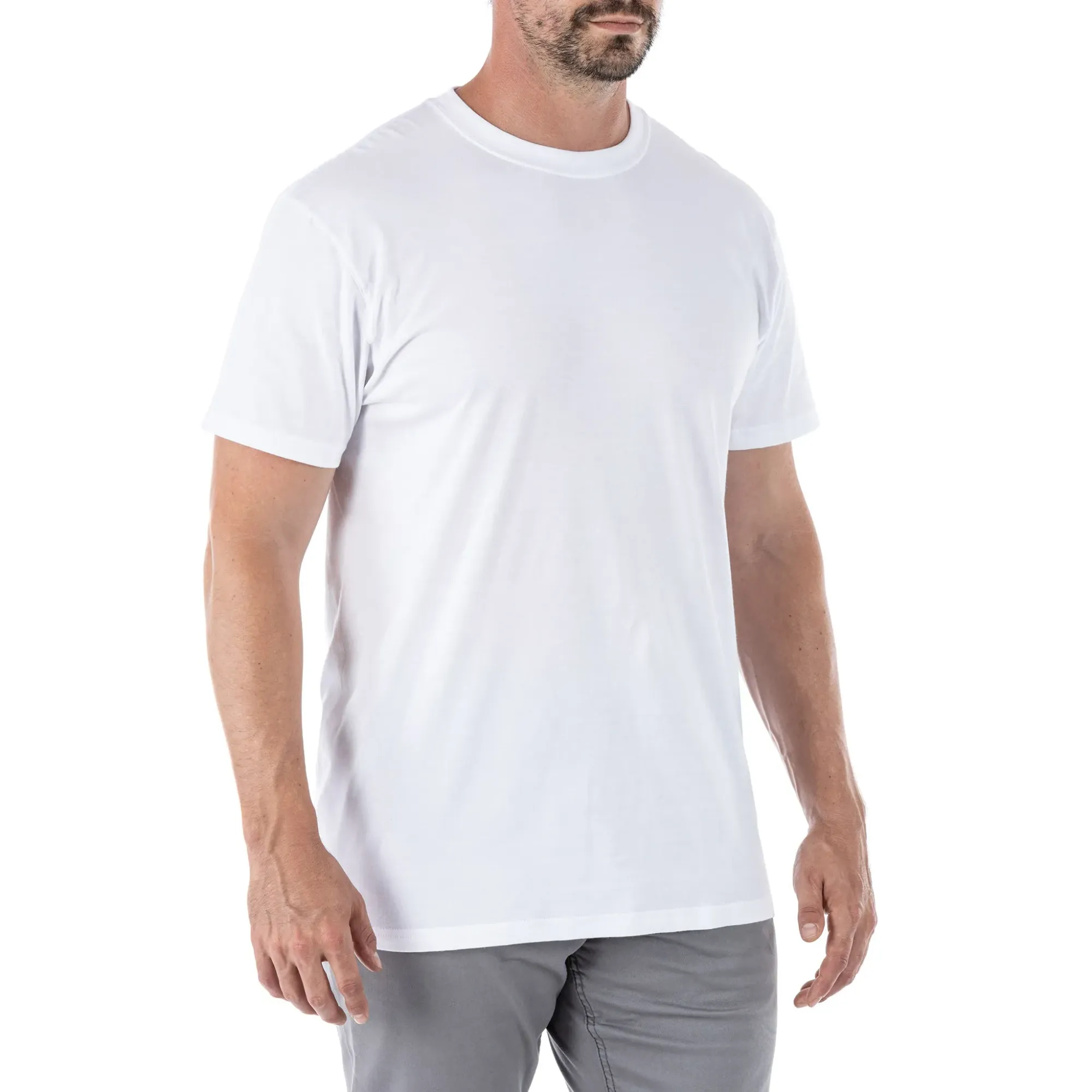 Utili-T Crew 3 Pack — White (4)