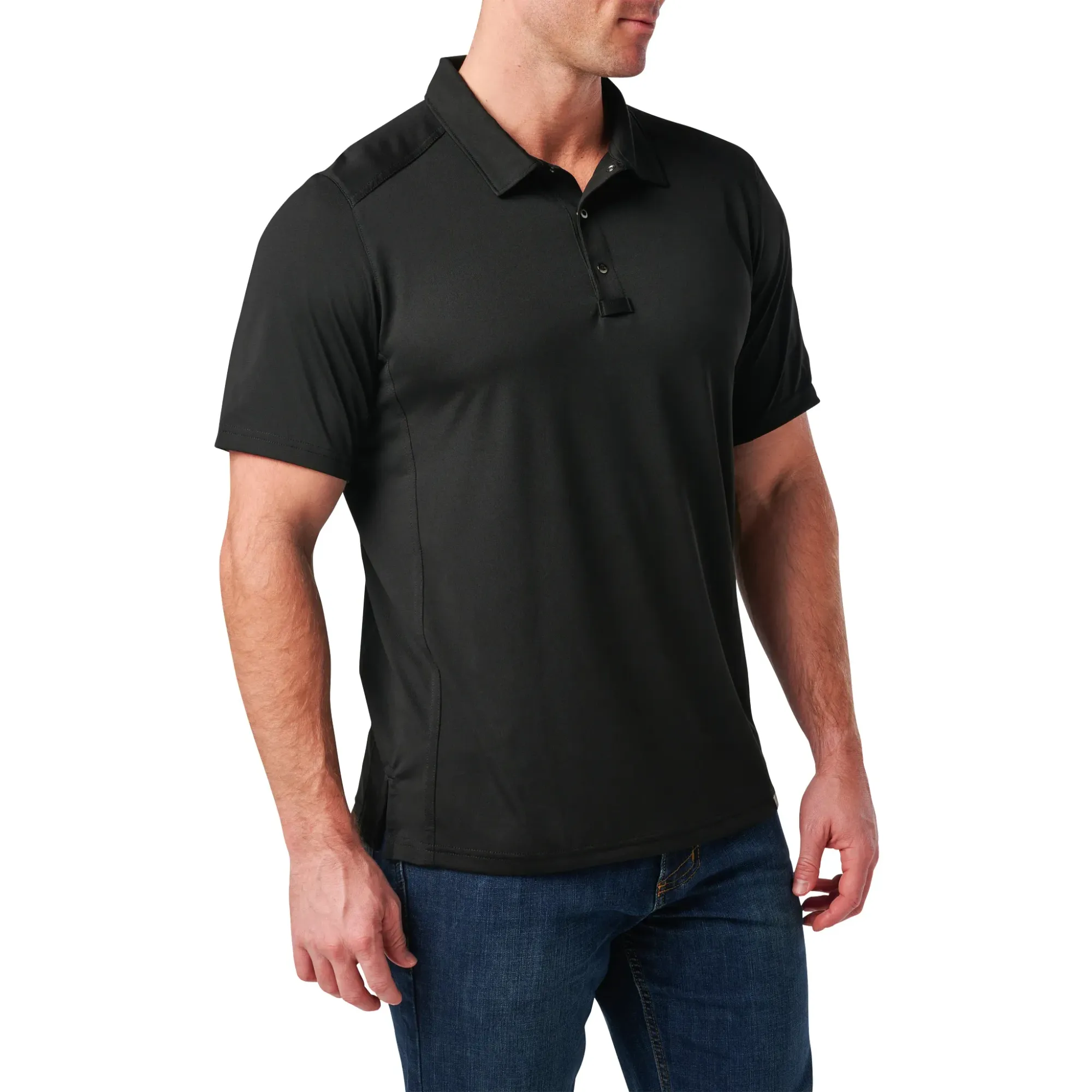 Paramount Crest Polo — Black (3)
