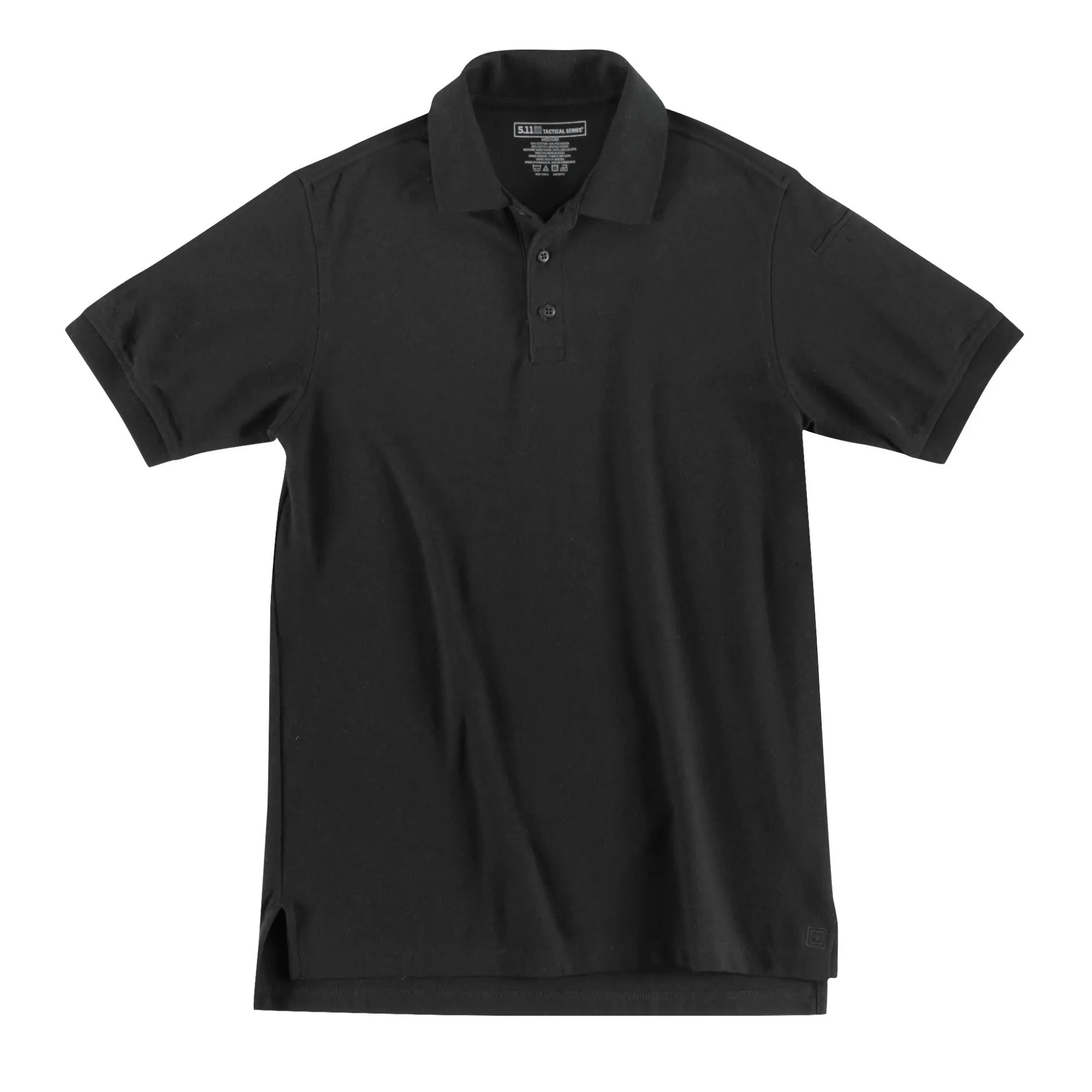 Utility Short Sleeve Polo — Black (1)