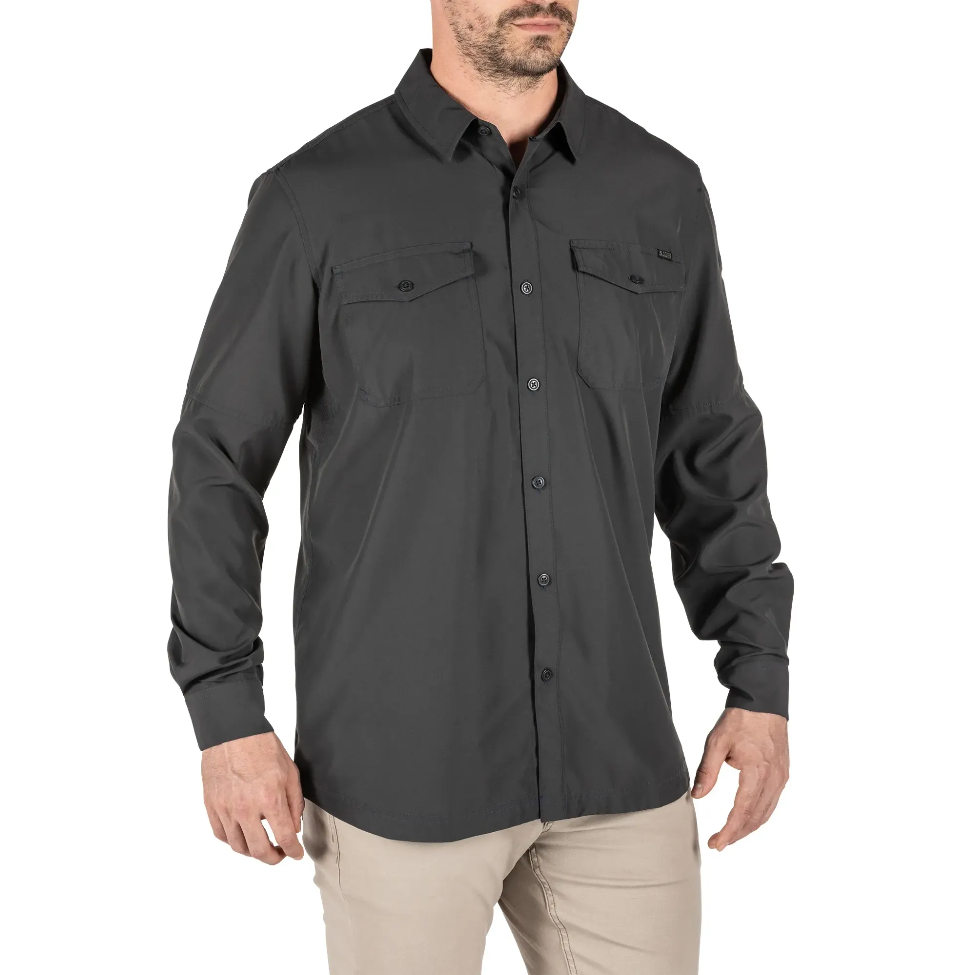 Marksman Long Sleeve Shirt UPF 50+ — Volcanic (3)