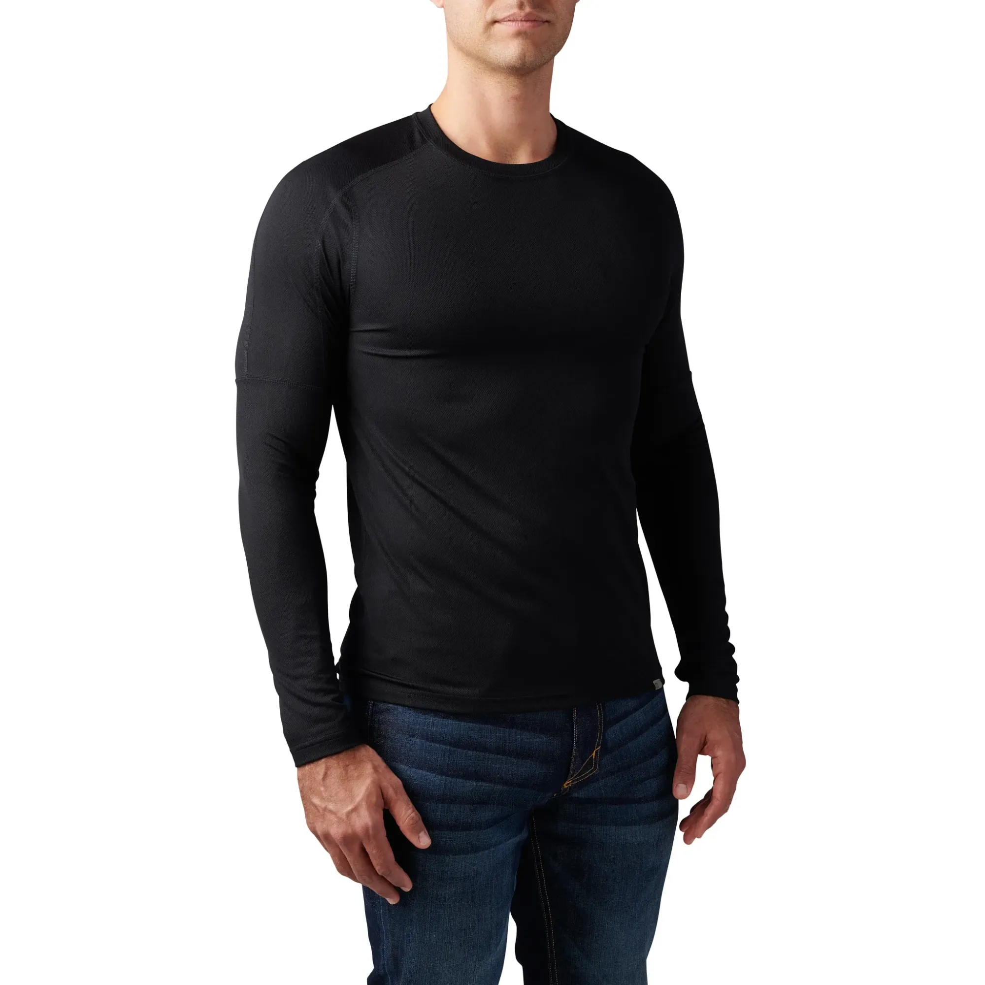 Tropos Long Sleeve Baselayer Top — Black (2)