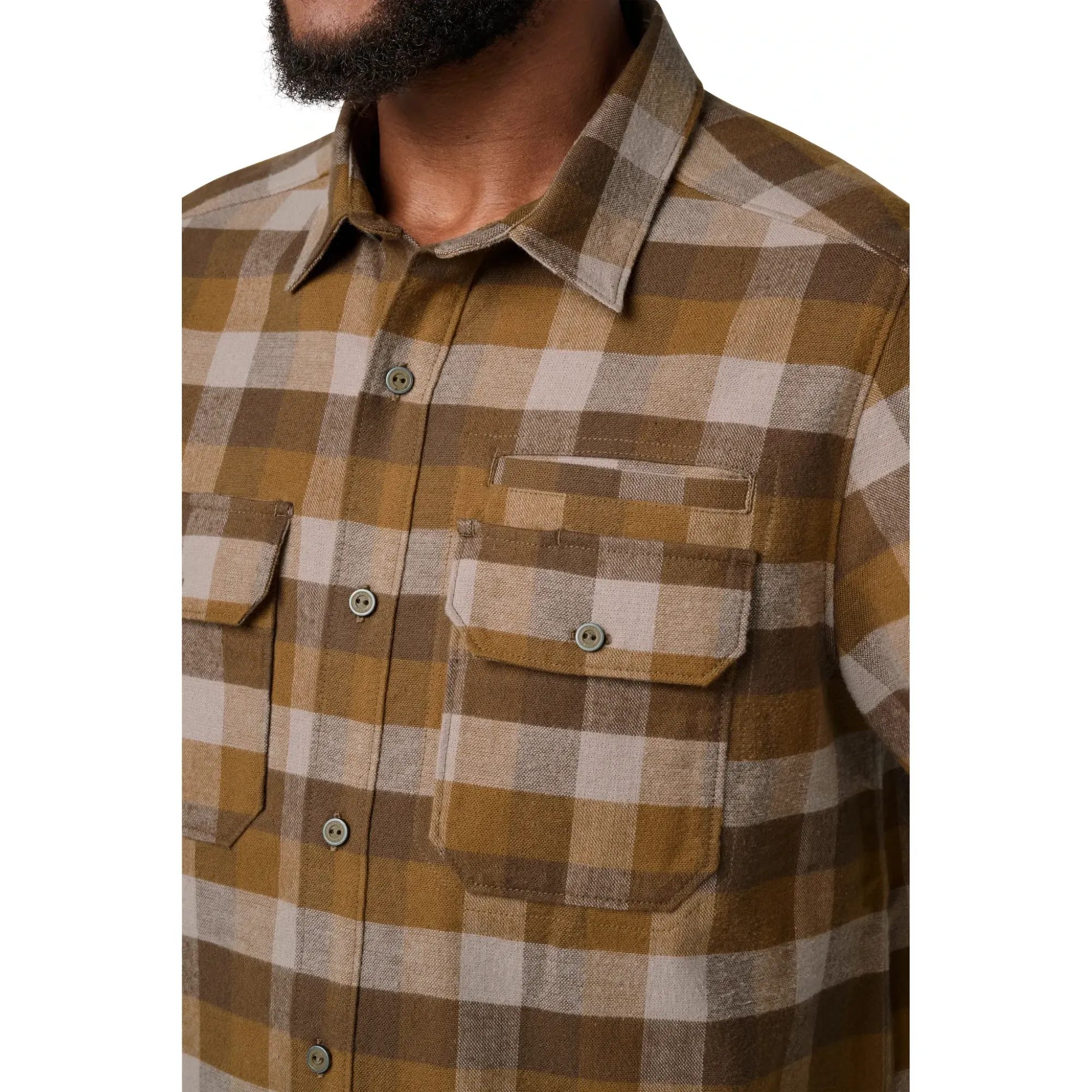 5.11 Lester Flannel Shirt — Dark Earth Check (3)