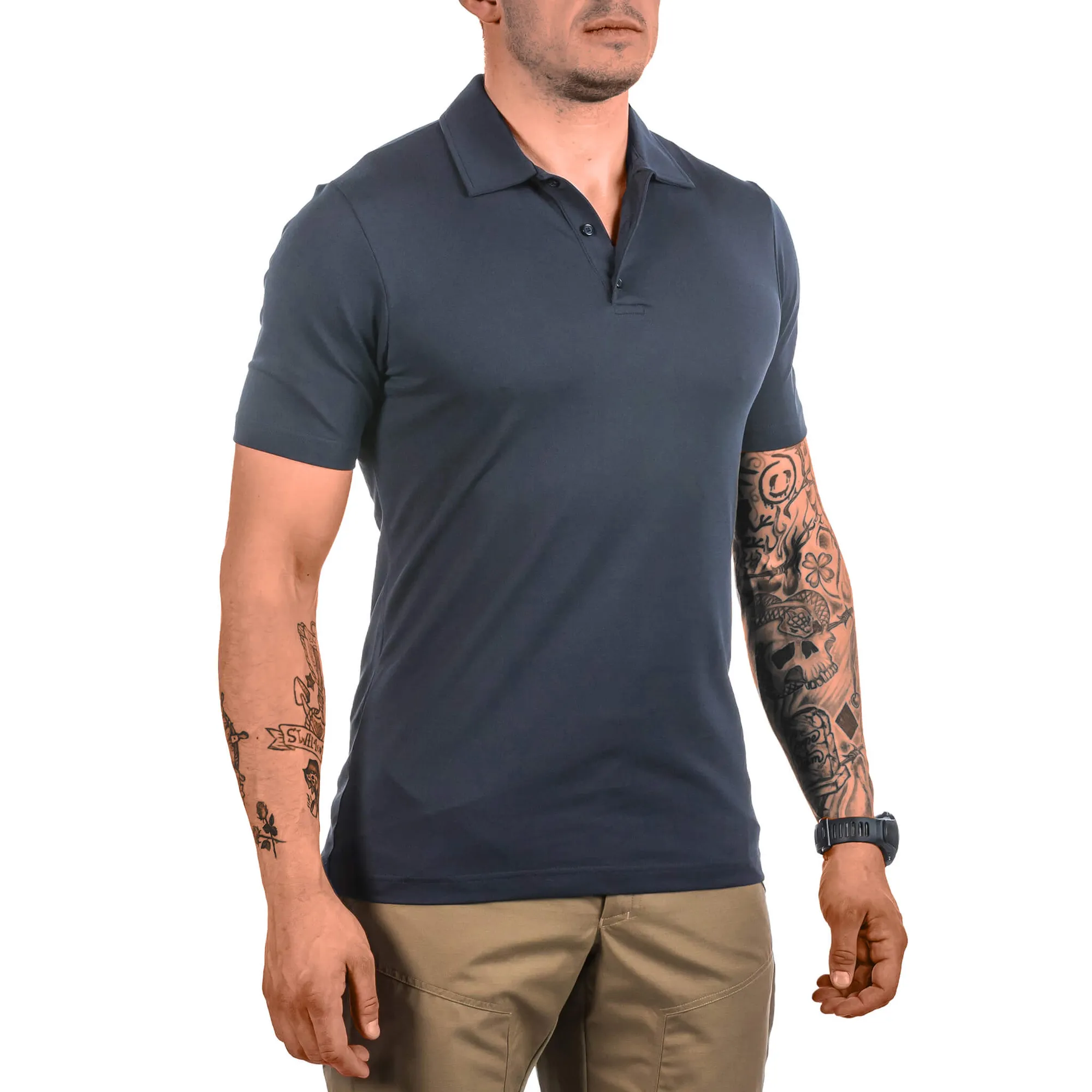Urban Polo Shirt — Navy Blue (1)
