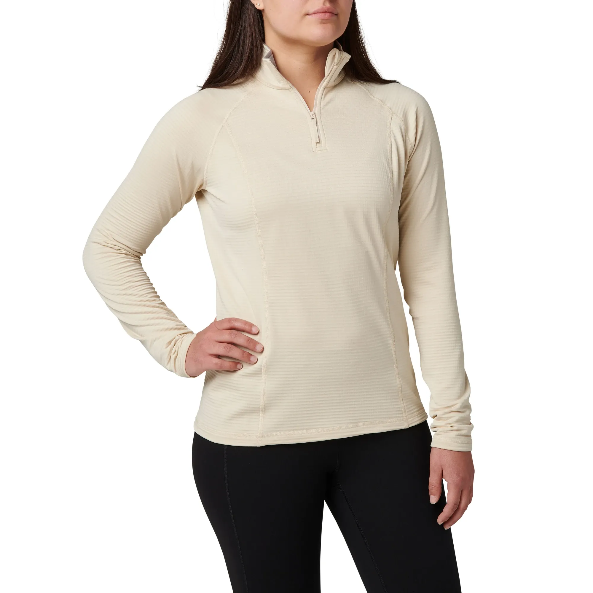 Ženska Stratos 1/4 Zip bluza — Vanilla (3)