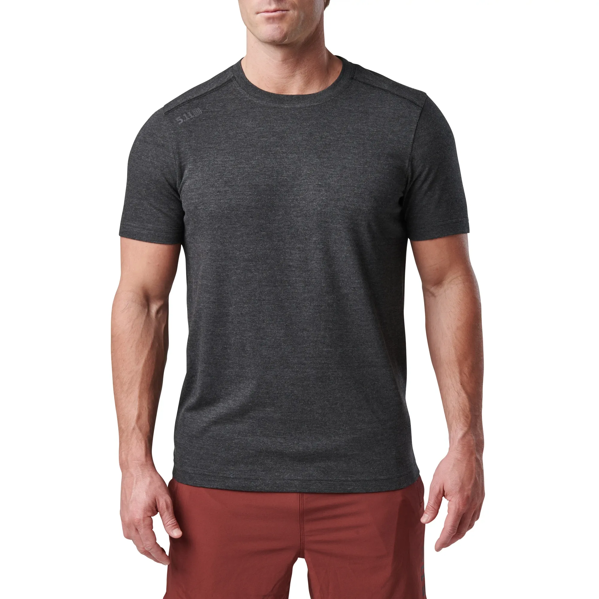 PT-R® Charge Short Sleeve Top 2.0 — Black Heather (2)