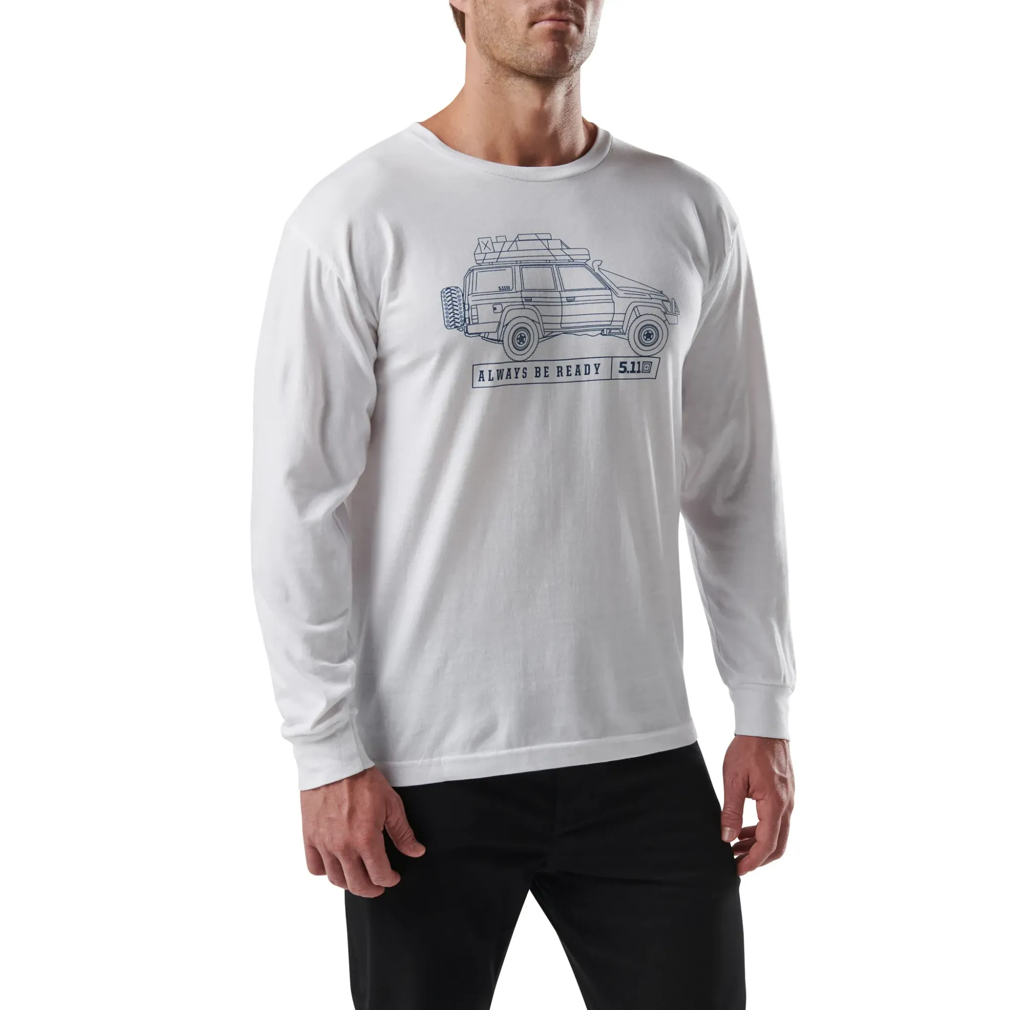 Offroad Dreaming Long Sleeve Tee — White (1)