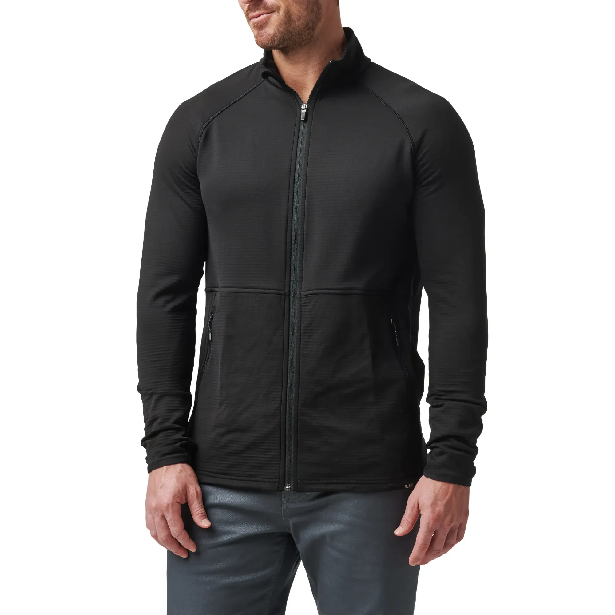 Stratos Full Zip — Black (2)