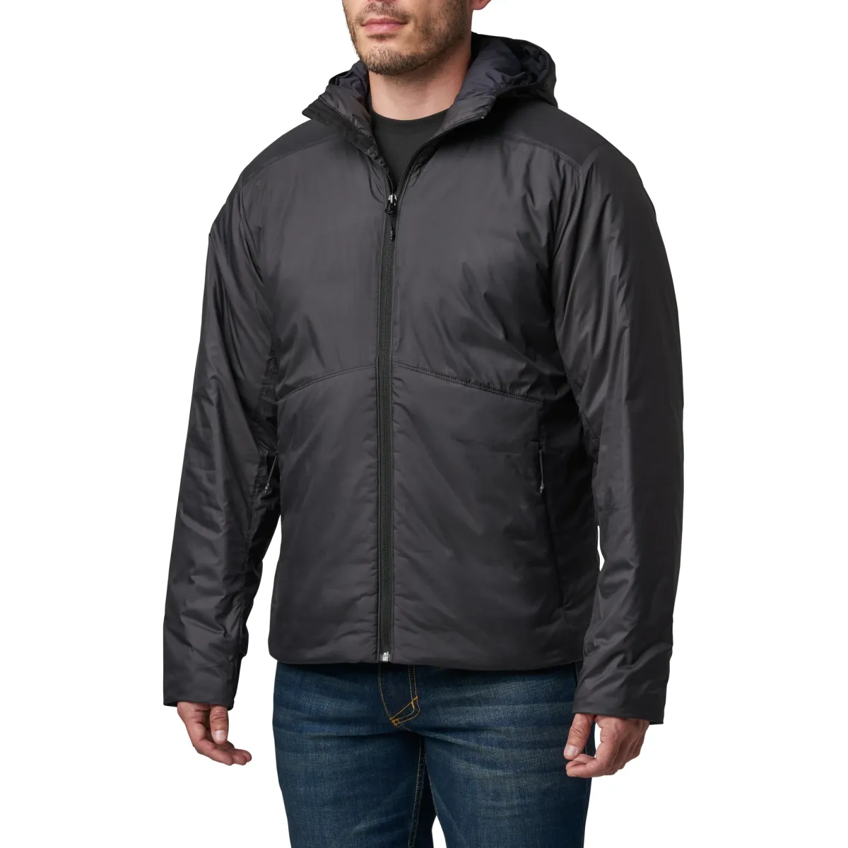 Insulated PrimaLoft jacket used as a cold-weather mid layer