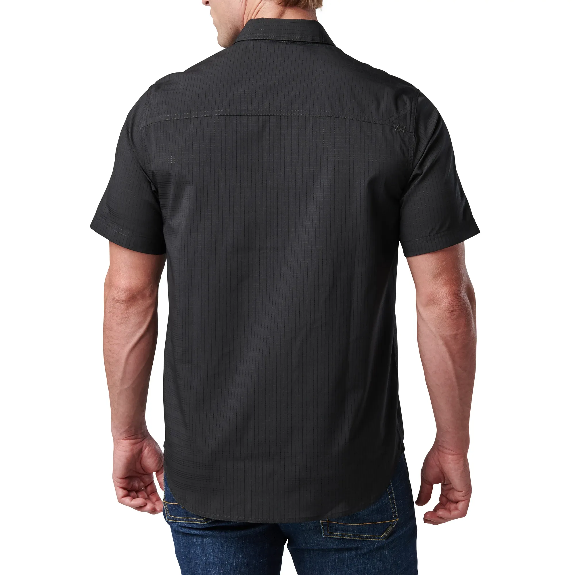 Aerial Short Sleeve Shirt — Black (2)