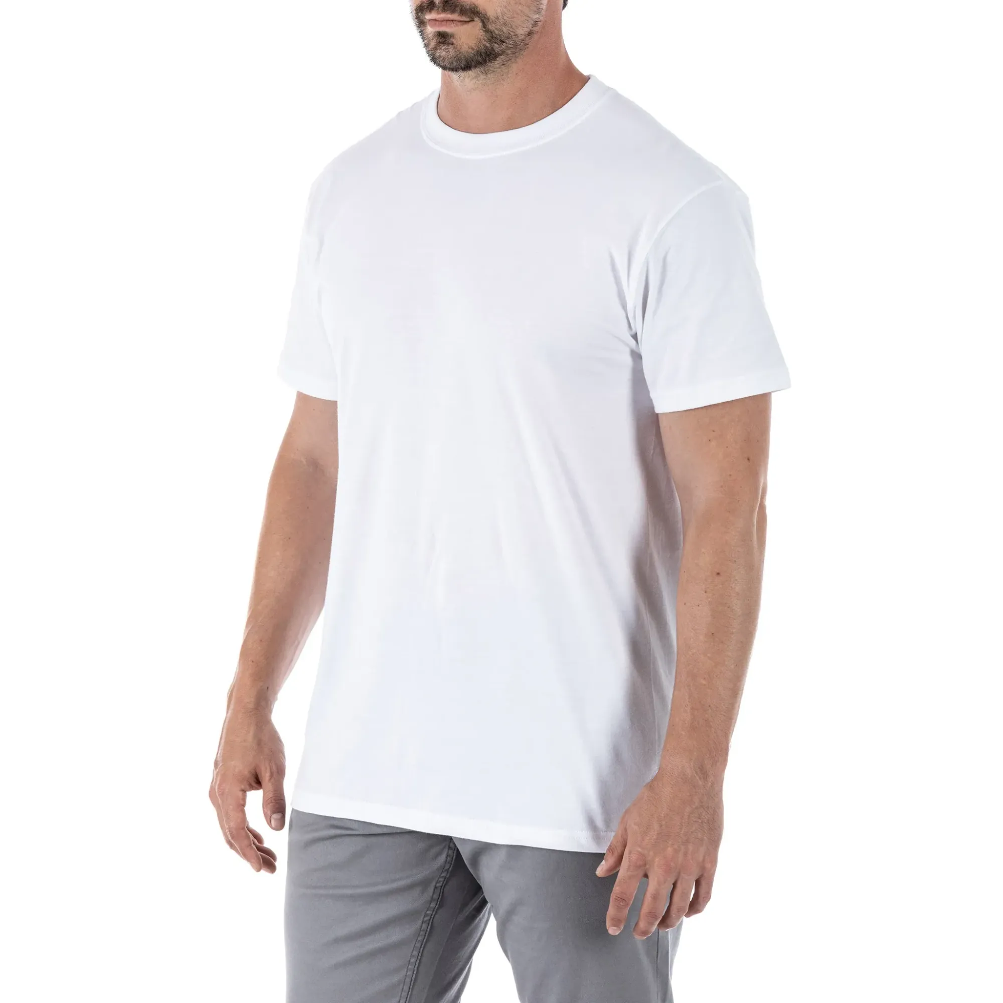 Utili-T Crew 3 Pack — White (2)