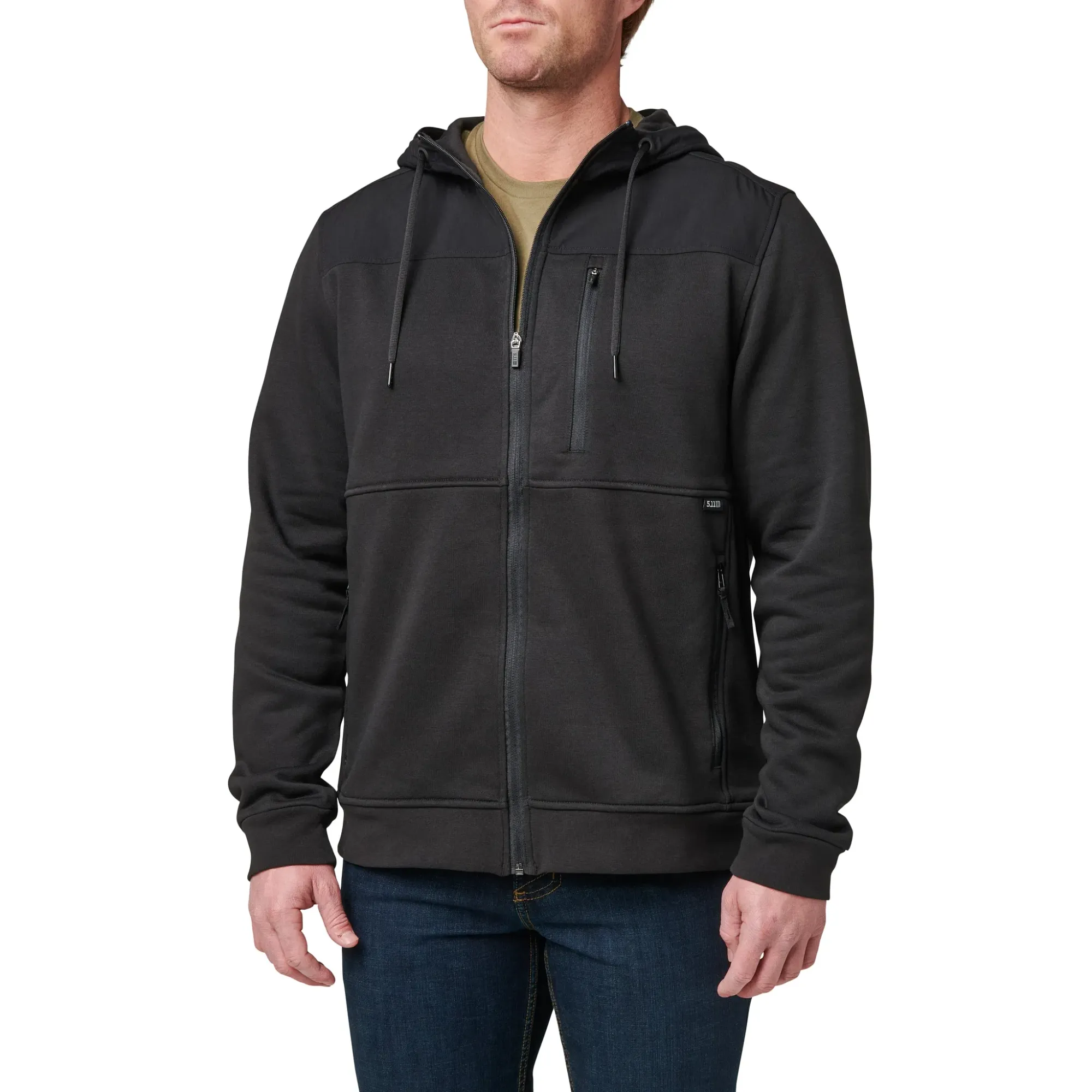 Arms Full Zip Jacket — Black (1)