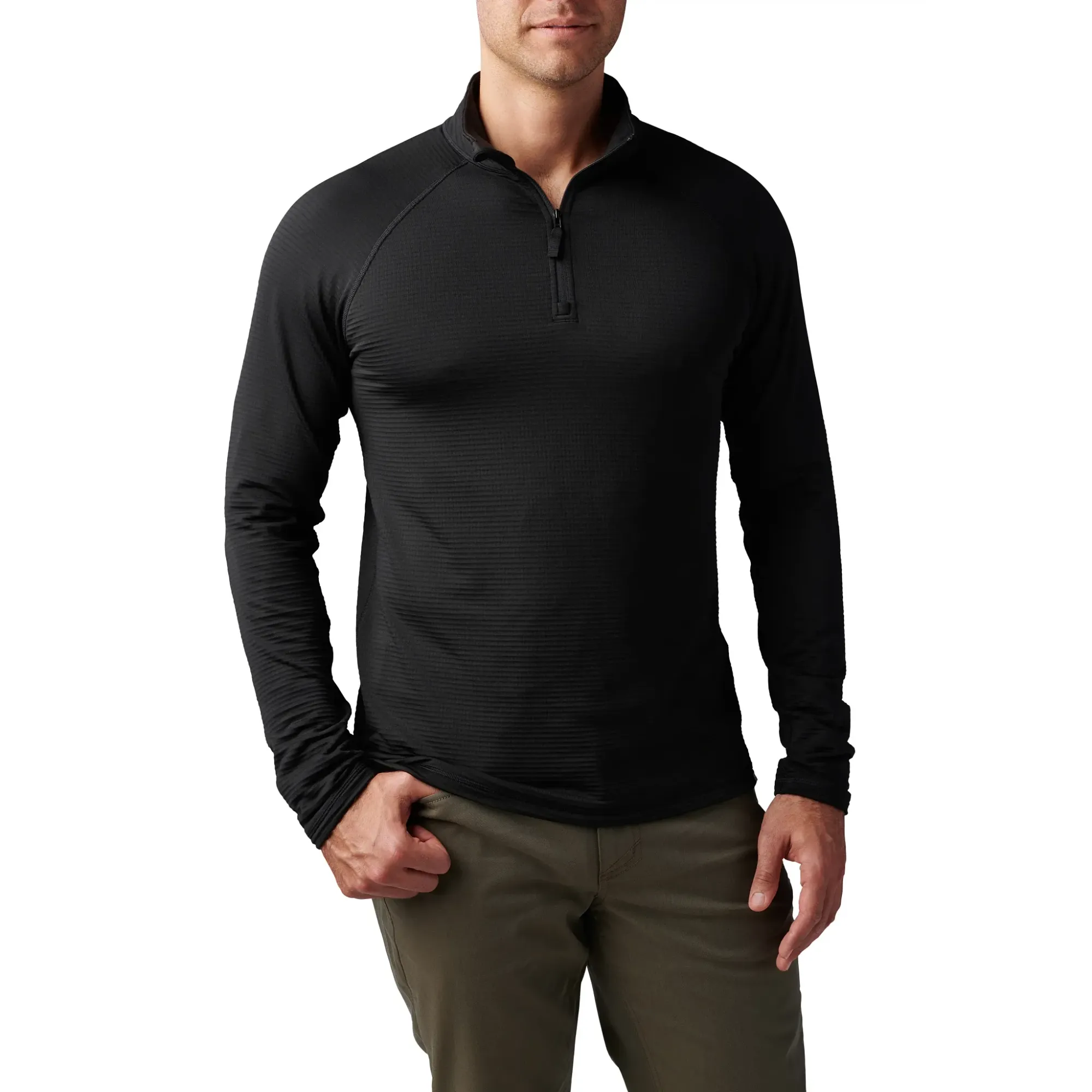 Stratos 1/4 Zip — Black (2)