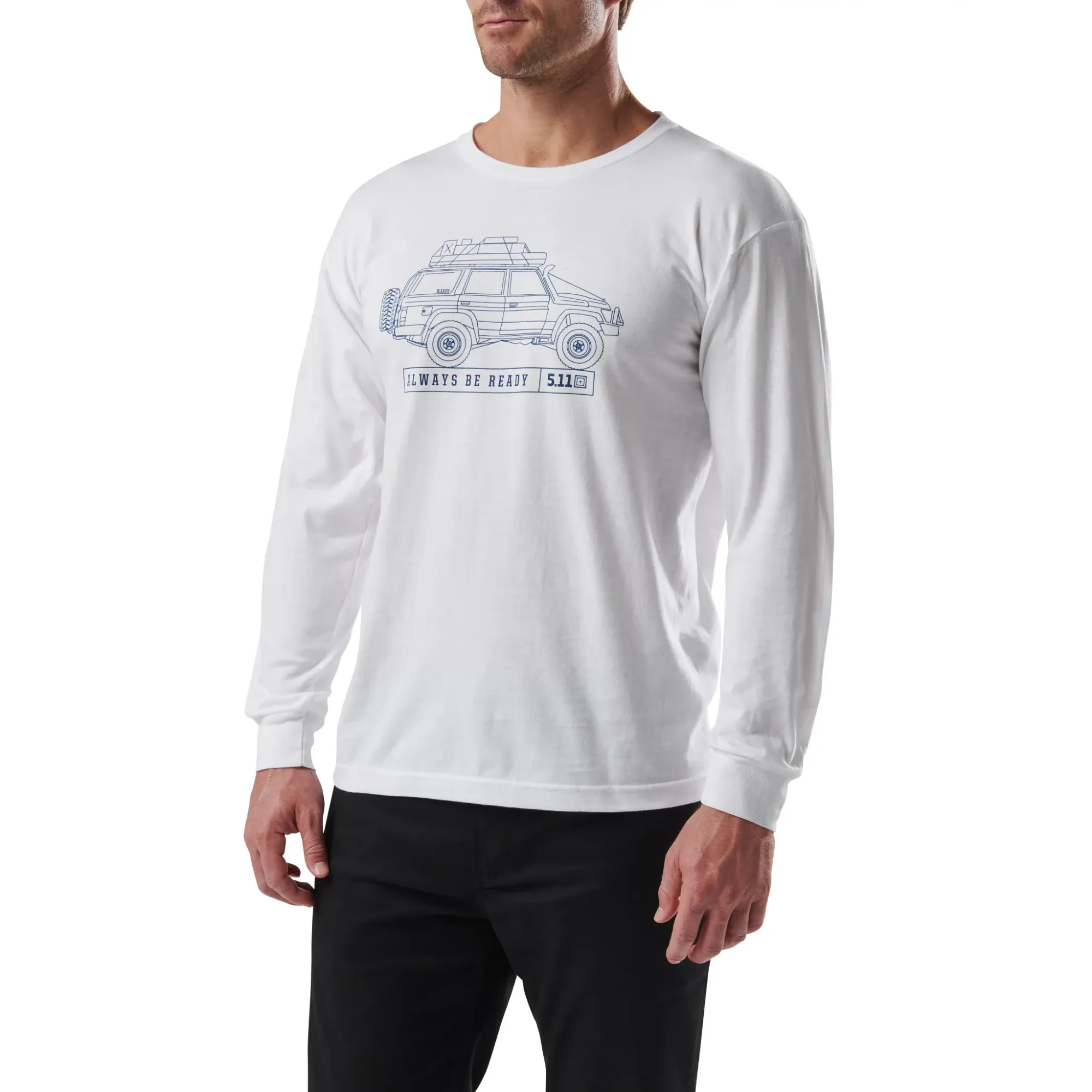 Offroad Dreaming Long Sleeve Tee — White (2)
