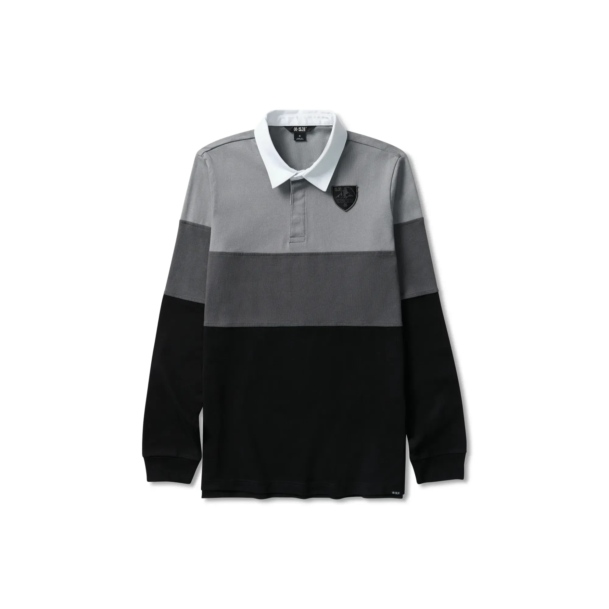 Milford Rugby Long Sleeve Shirt — Black (1)