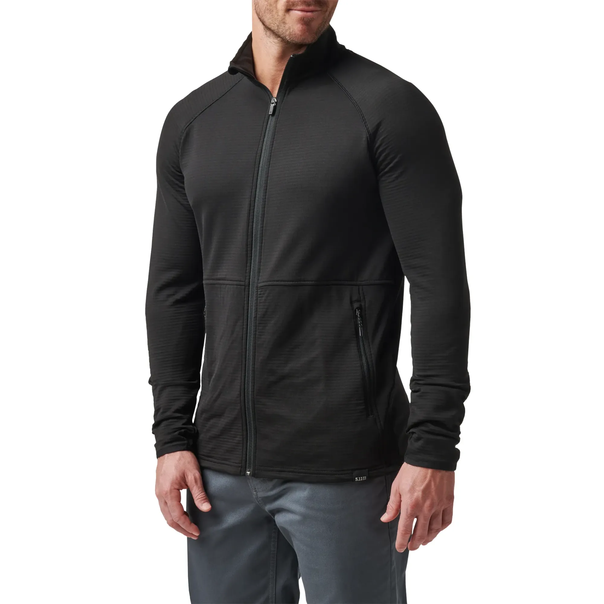 Stratos Full Zip — Black (1)