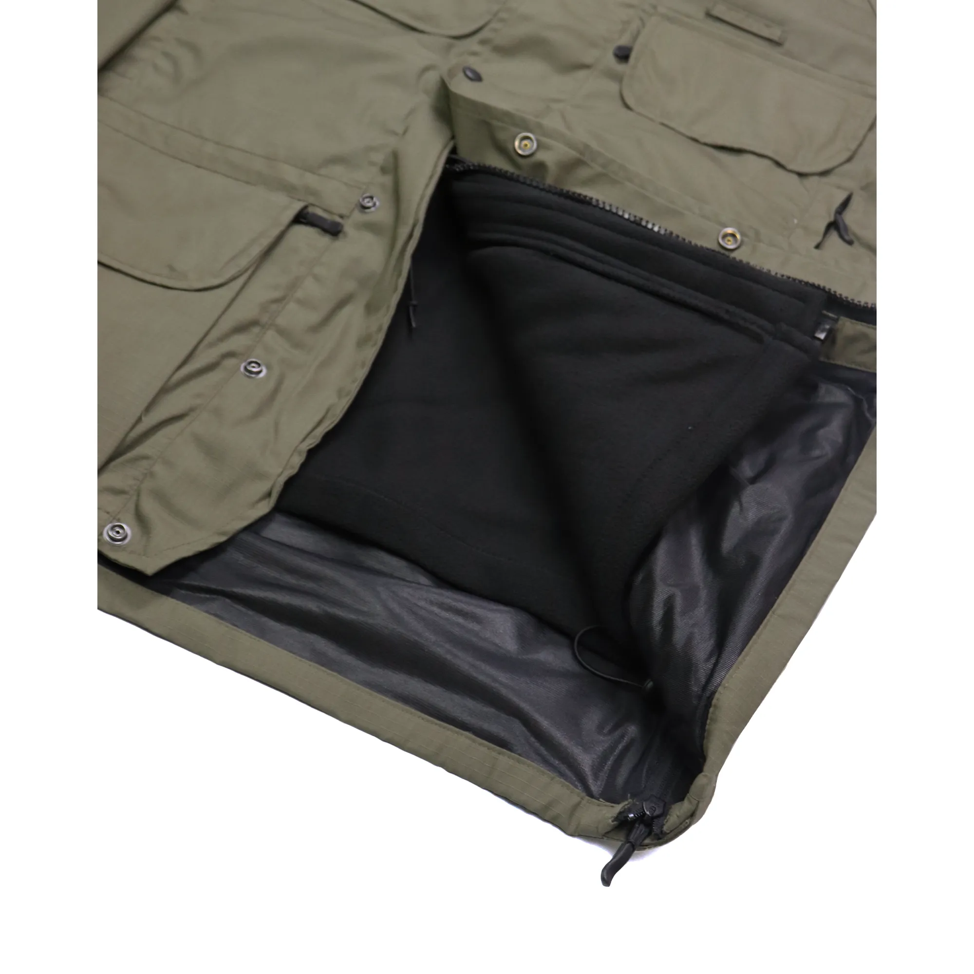 B315 Avenger mantil sa skidljivom flis postavom — Olive Green (4)