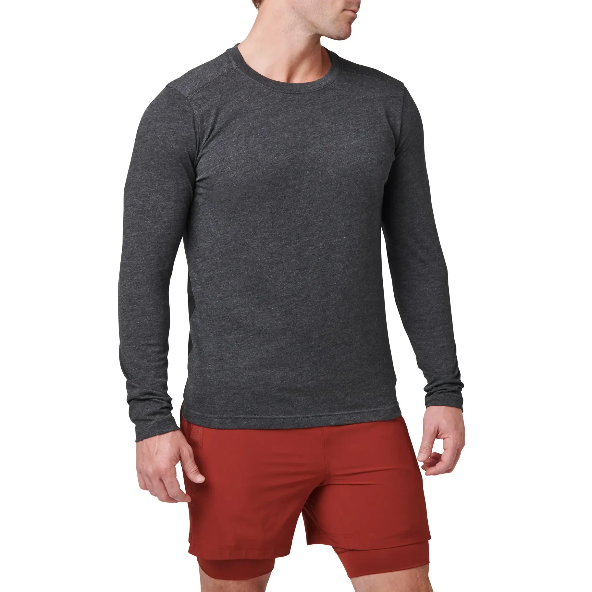 PT-R® Charge Long Sleeve 2.0 — Black Heather (2)