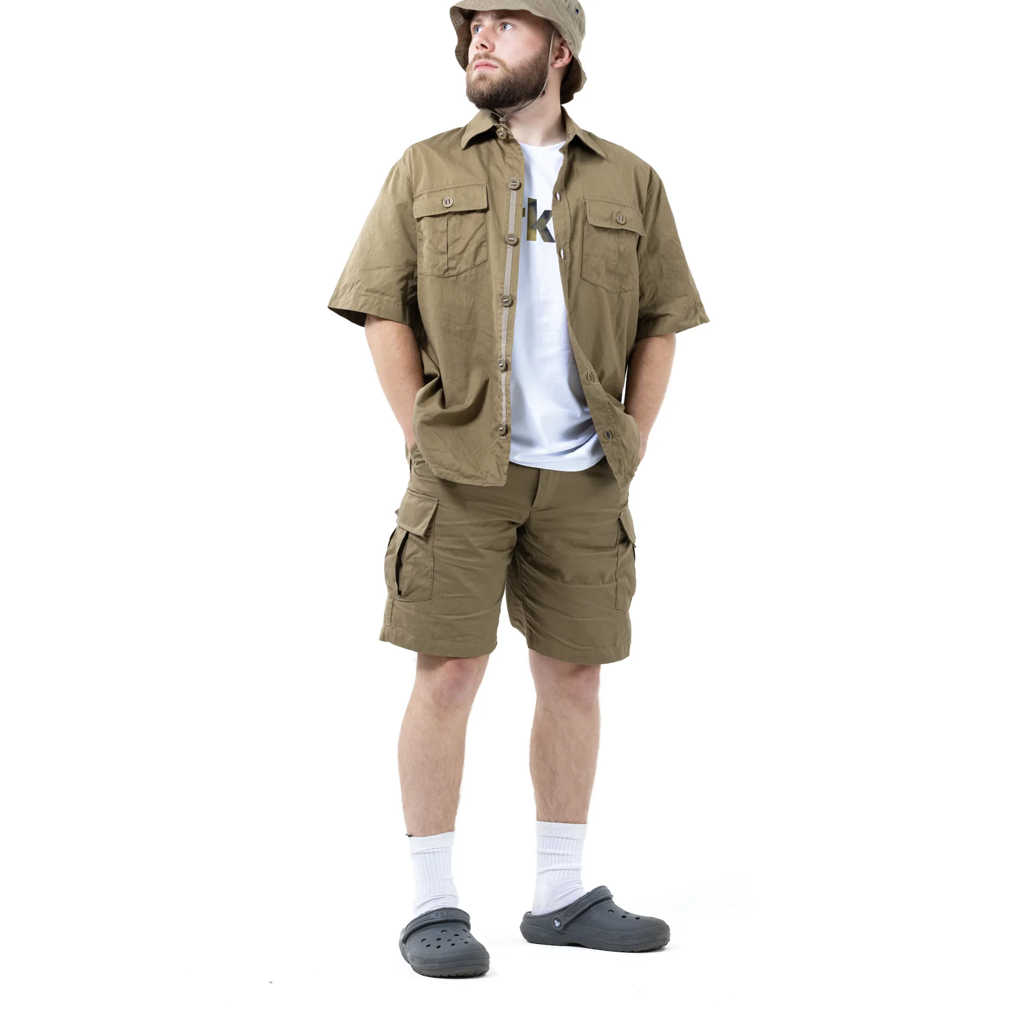 C342 Halton Shorts — Khaki (2)