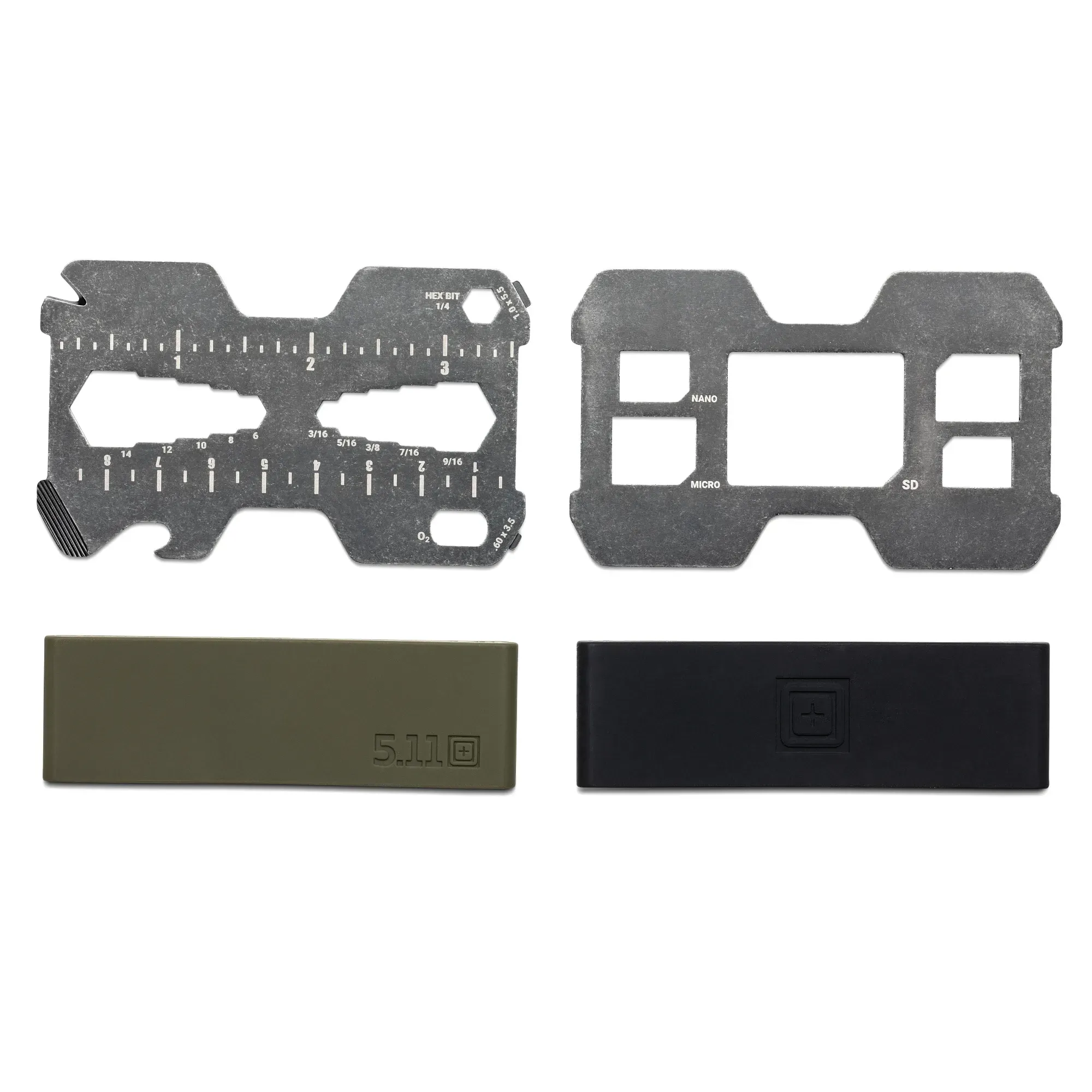Steel Jacket Multitool Wallet 2.0 — Black Satin Wash (2)