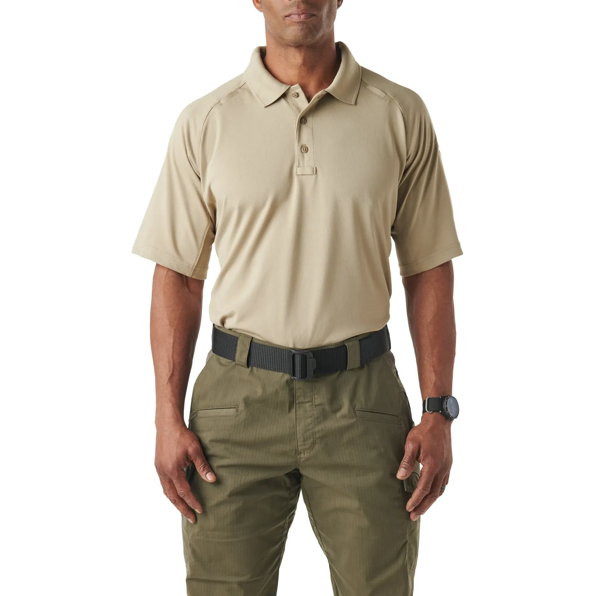 Performance polo majica kratkih rukava, Silver Tan bež — slika 1