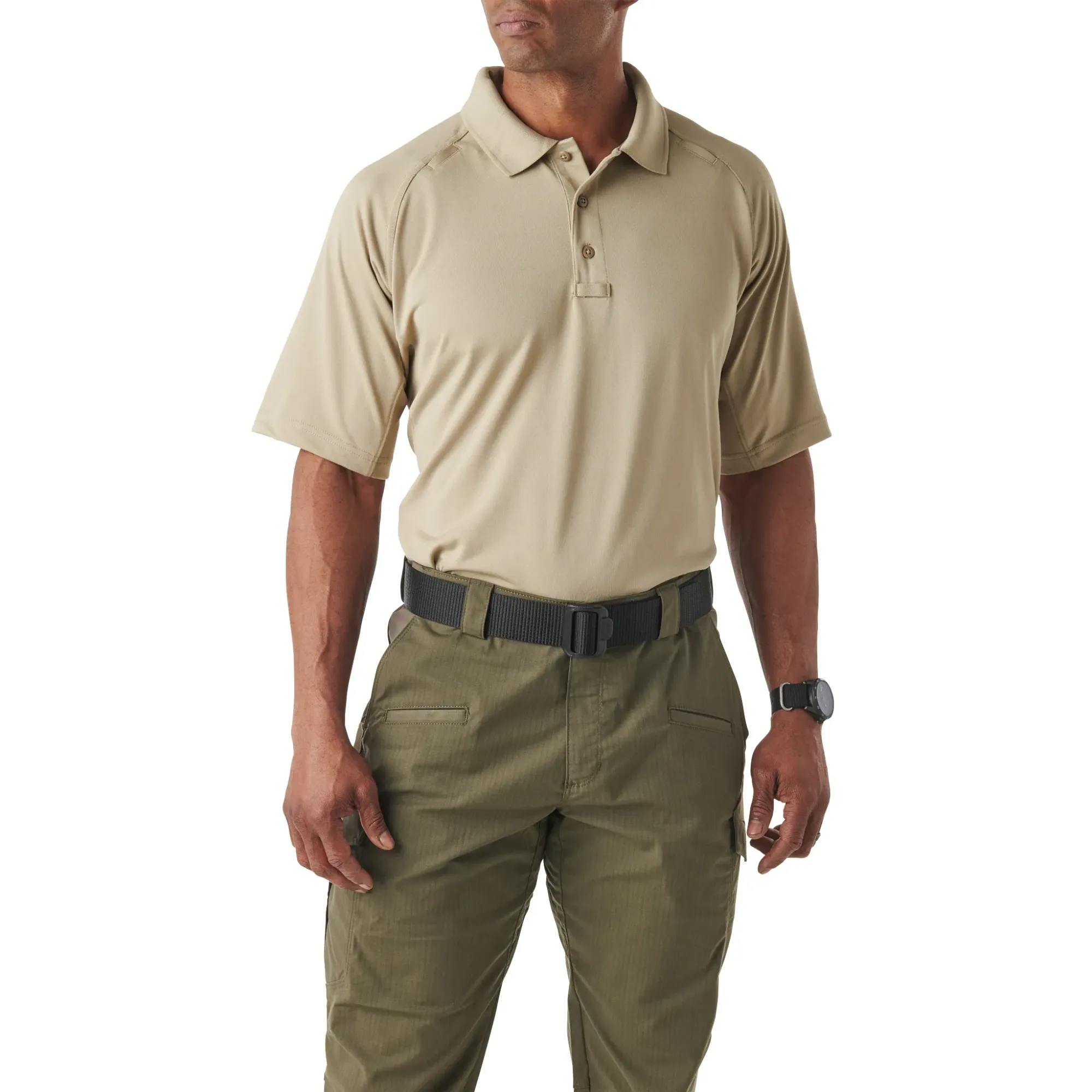 Performance polo majica kratkih rukava, Silver Tan bež — slika 3
